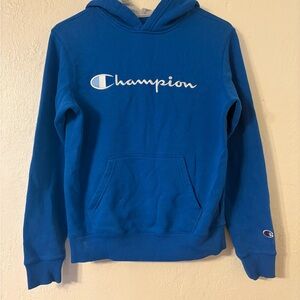 Champion Royal Blue Pullover Hoodie size: L
